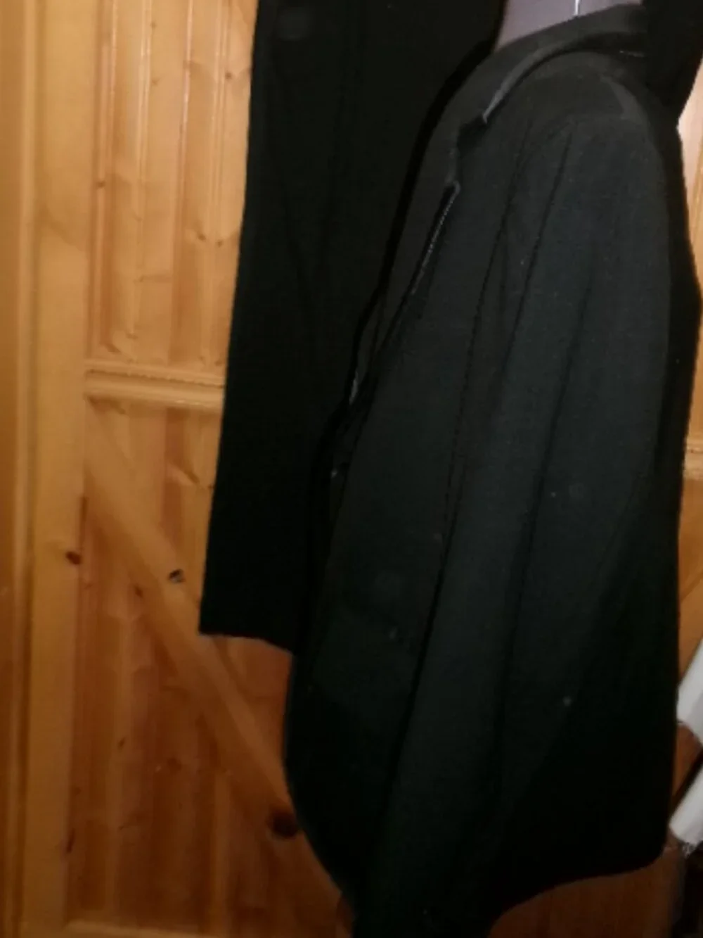 Vtg 44 S 60ss70s 3 piece Tuxedo black one button satin trim - Picture 5 of 9